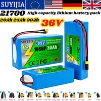 High Capacity 48V 20ah 25ah 30Ah 21700 10strings Lithium Ion Battery for 54.6v Scooter Electric Batteries with BMS Protection