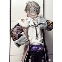 Illuga Game Genshin Impact Newly Cosplay Costume Halloween Christmas Handsome Woman Man uniforms coat wig prop Illuga suit
