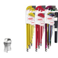 Japanese Balli EIGHT Hex Wrench Set with 1.5-10mm Hex Keys and 3mm Ball Head TLC-59NPBL