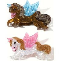 1Pc Hair Clip Pegasus Hair Grabber Elegant Horse Wings Cute Cartoon Animal Pattern Non-Slip Ponytail Holder, Horse Accessories