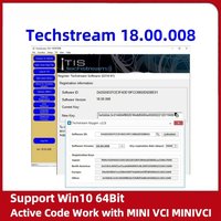 For TOYOTA TIS Techstream 18.00.008 Software Link and Active Code Work with MINI VCI MINIVCI Newest Version