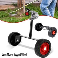 Adjustable Lawn Mower Support Wheel Weed Trimmer Auxiliary Wheels Portable Universal Trimmer Wheel Mower Attachment Garden Tools