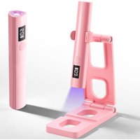 Dianabeauty UV Led Nail Lamp Handheld Mini Nail Dryer with 2 Timer Settings Quick Drying Manicure Lamp with Adjustable Stand