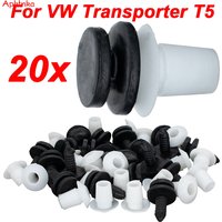 Apktnka 20pcs Car Door Trim Panel Clips Interior Fasteners Grommets For VW Passat B5 Transport T5 Polo Skoda Octavia Audi A3