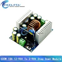 500W 18A Adjustable Power Supply Module DC-DC Step Down Buck Converter LED Driver 12-95V to 2-90V Voltage Regulator 12V