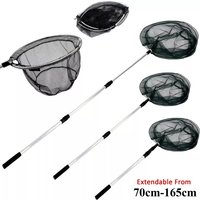 Removable Fishing Net 150cm/170cm/190cm/210cm Fishing Net Collapsible Telescopic Fishing Rod Lightweight Handle Nylon Mesh