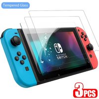 3pcs Protective Glass Film For Nintend Switch Tempered Glass Screen Protector Film For Nintendos Switch/Oled/Lite/NS Accessories