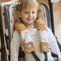 2Pcs Sitz Gürtel Abdeckung Kinder Auto Sitz Gürtel Protector Abdeckung Weichen Bequemen Baby Schulter Pad Universal Kinderwagen Zubehör