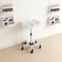 Adjustable Pedicure Foot Rest Manicure Foot Stool with Wheels Commercial Use Manicure Nail Beauty Stool for beauty salons/SPAs