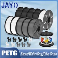 JAYO 3D-Drucker-Filament PETG 1,75 mm Filament für FDM 3D-Drucker PETG ordentlich gewickeltes 3D-Druckmaterial 1,1 kg/10 Rollen