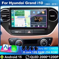 9" Car Radio For Hyundai Grand i10 i 10 2013 2014 2015 2016 2017 2018 Android 15 Carplay Auto Multimidia Video Player Head Unit