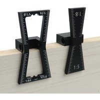 Woodworking Dovetail Marker Aluminum Alloy Dovetail Marking Template Jig 1:5 &1:8 Wood Joint Gauge With Scale DIY Tools