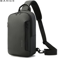 BANGE Lightweight Chest Bag Men Satchel Shoulder Bag Waterproof Sling Bag Oxford Cloth Small Casual Bag Crossbody Bag for Men