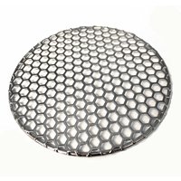 10-40CM Diameter Stainless Steel 304 Food Grade Round BBQ Charcoal Grate Barbecue Grill with Cellular Holes Grid Mesh Net