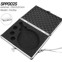 SPP002-SILVER 29x22x5.5cm Alikan Table Tennis Racket Case Square Aluminum Material Table Tennis Case Aluminum Case