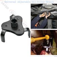 Black Universal Oil Filter Wrench Adjustable Install Uninstall Removal Key Repairing Tool Car Repair Tools Removal Tool