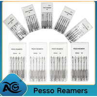 AG 6Pcs/Box Dental Endodontic Peeso Reamers Drill Rotary 28/32mm Engine Use Stainless Steel Endo Files #1-6 Endo Files Dentist