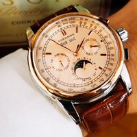 Forsining Retro Mechancial Watches Moon Phase Shanghai Movement Rose Gold Case Brown Leather Strap Luxury Automatic Mens Watch