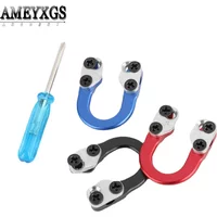 1pc Archery D Loop Compound Bow D Ring With Wrench Bowstring Release Aids Aluminum Alloy Hunting Shooting Accessories