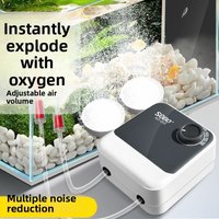 Ultra Quiet & Powerful Air Pump SeBO AQ-005 - High Output Oxygen Pump for Aquarium, Silent Operation