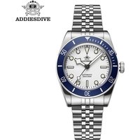 ADDIESDIVE Luxury Sapphire Glass Mens Watch Bubble Mirror Glass NH35 Automatic Mechanical 39mm Watches Super Luminous WristWatch