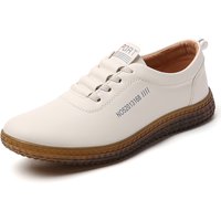 100% cowhide Women's Leather shoes New large size casual sports shoes Fashion Lightness Women's vulcanized shoes sneakers