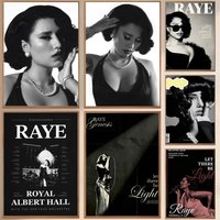 Singer R-Raye Poster Modern and Elegant Wall Stickers for Home Decor Living Room Dormitory Wall Art