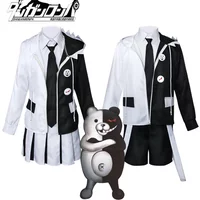 Monokuma Cosplay Costume Anime Danganronpa V3: Killing Harmony Monokuma Cosplay Clothes Wig Halloween Costumes for Men Women