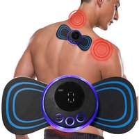 EMS Neck Massager Portable TENS Pulse Machine Cervical Neck Back Patch Muscle Stimulator Pain Relief Massage Tool