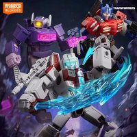 Blokees Transformers Shining Version Series Building Blocks Optimus Prime Assembly Model Megatron Action Figure Ornament Toy