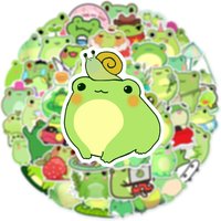 AliExpress GOGOTU 10/30/50PCS Kawaii Frog Cartoon Stickers Retro Style Sticker Cute Animal Meme DIY Luggage Laptop Phone Guitar Bike Skateboard