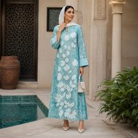 2026 Luxury Muslim Dresses Women Elegant Embroidered Saudi Women’s Abayas Holiday Maxi Dress Arabic Kaftan Outfit Pink Vestidos