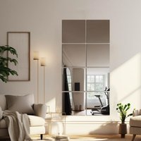 4/8/12/16PCS 2D Flexible DIY Art Acrylic Mirror Wall Stickers Self-adhesive Mirror Stickers Thicken 2mm Living Room Decor
