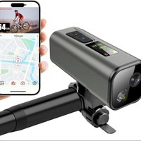 AliExpress Other 4K GPS Bike Camera with Headlight Cycling Computer & Speedometer Sport Action DV 64GB, APP Control, IP65 Waterproof