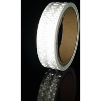 25mmx10M Shining Reflective Warning Tapes Bicycle Waterproof Self-Adhesive White Stickers Reflectors Strips For Cars Motorcycle