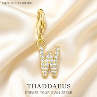 18K Gold Plated Charm Pendant Alphabet White Stone Letters Brand New Club Jewelry Trendy Gift In Real 925 Sterling Silver
