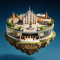 Italy Milan Fridge Magnets Metal Alloy Material Duomo di Milano Fridge Stickers Wedding Gifts Home Decoration