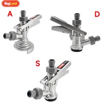 KegLand A/D/S Type Keg Coupler All-SS with 8mm duotight Push-Fit Homebrewing beer Accessory