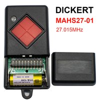 Dickert MAHS27 MAHS27-01 MAHS27-04 27.015MHz Hand Transmitter Garage Door Remote Control 27MHz Gate Door Keyfob