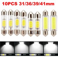 10pcs C5W Led C10W Lights Interior Light 31mm 36mm 39mm 41mm Car Dome Lamp Reading Light Auto Lamp 12V 6000K