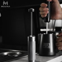 MUVNA 3-Speed Electric Milk Frother,Stainless Steel Handheld Coffee Mixer|Milk Beater&Foamer for Cappuccino/Latte Barista Tool