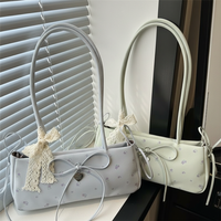 Fashion Women Underarm bag Commuter-friendly Stylish Handbag Floral Print Baguette Bag Korean Single-shoulder Bag For Daily use