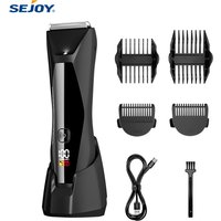 SEJOY Body Pubic Hair Trimmer for Men With Standing Recharge Dock,Balls Women Lady Shaver Hair Removal Bikini Trimmer