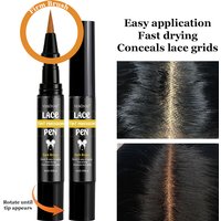 Lace Tint Pen Tinted Lace Precison for Wigs Long-Lasting Easy Apply Natural-Looking High Viscosity Hair Tint for All Hair Types