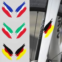AliExpress NONE 1Pair Country Flag Waterproof Vinyl Decals for Motorcycle Helmet Bicycle Frame Decor Stickers