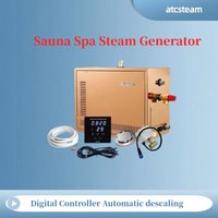 9kw Stainless Steel Sauna Steam Generator Automatic Descaling Digital Controller Sauna Spa Steam Bath Machine For Spa Room