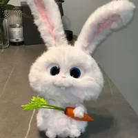 Cartoon The Secret Life Of Pets Cute Rabbit Leader Doll Plush Toys Giving Birthday Holiday Gifts To Girls Room Decoration