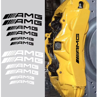 For Mercedes Benz 2021 C /S Class Car Sticker Brake Caliper Sticker Label AMG Logo Personalized Modification Decorative Sticker