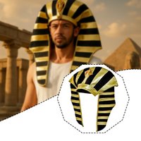 Egyptian Pharaoh Hat Kids Adults Plush Headdress Cosplay Accessories Party Favor Cap for Birthday Stage Performance