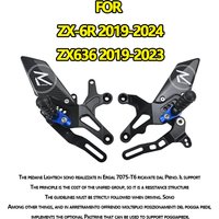 MTKRACING For KAWASAKI ZX-6R 2019-2024 ZX636 2019-2023 Rear Sets Heighten Pedal Adjustable Rearsets FootPegs Shift Lever Brake